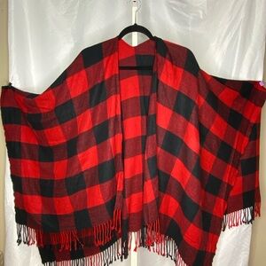 Buffalo Plaid Shawl Wrap